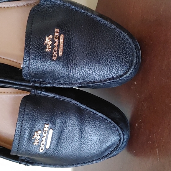 Coach Shoes - Coach Marley Driving Loafers black leather size 8.5